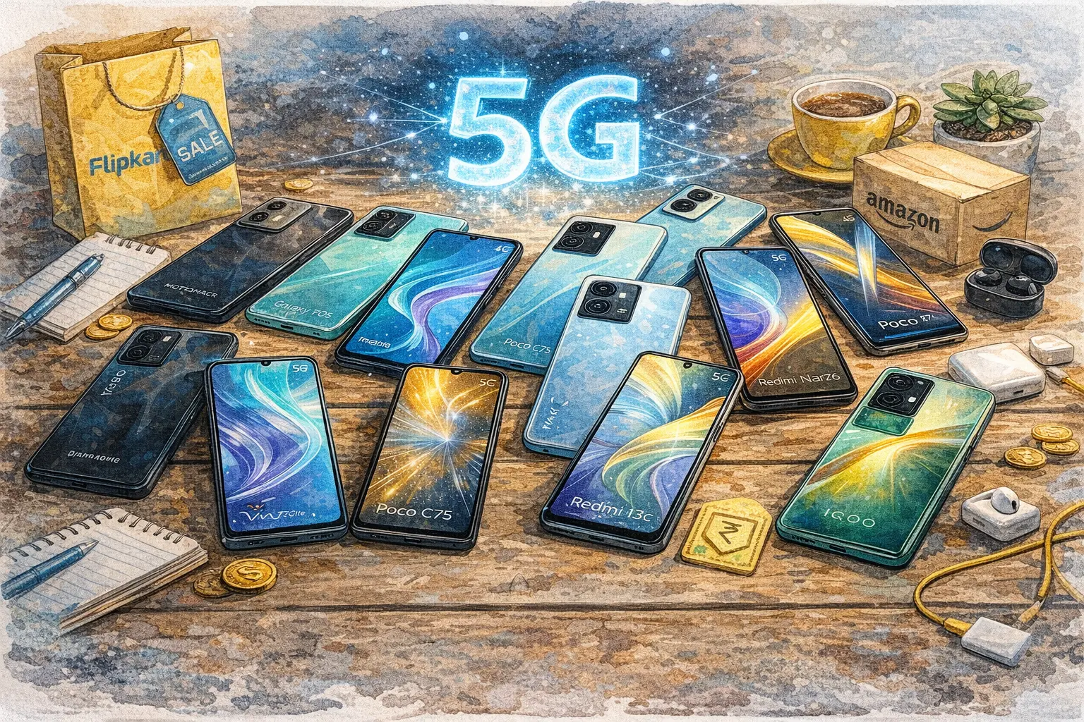 ಹತ್ತು ಸಾವಿರದೊಳಗೆ 5G ಫೋನ್ ಖರೀದಿಸುವವರಿಗೆ ಇಲ್ಲಿದೆ ಭರ್ಜರಿ ಲಿಸ್ಟ್!